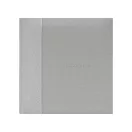 Kenro Kington fotóalbum, memo, 200db 10x15, faerezet minta, PHOTOGRAPH dombornyomott felirat, szürke