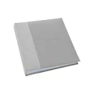 Kenro Kington fotóalbum, memo, 200db 10x15, faerezet minta, PHOTOGRAPH dombornyomott felirat, szürke