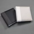 Kenro Kington fotóalbum, memo, 200db 10x15, faerezet minta, PHOTOGRAPH dombornyomott felirat, szürke