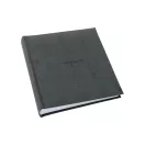 Kenro Signature fotóalbum, memo, 200db 10x15, PHOTOGRAPH felirat, újrahasznosított bőr, szürke