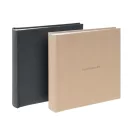 Kenro Signature fotóalbum, memo, 200db 10x15, PHOTOGRAPH felirat, újrahasznosított bőr, szürke