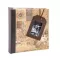 Kenro Kusso Travel Lagguage Tag fotóalbum, memo, 200db 10x15, ablakos borító, térkép minta, barna