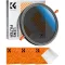 K&F Concept NANO-X CPL+VARIO ND2-32 szuro, 67mm