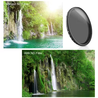   K&F Concept Slim vario ND 2-400 változtatható szürkeszűrő, 77 mm