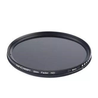   K&F Concept Slim vario ND 2-400 változtatható szürkeszűrő, 82 mm