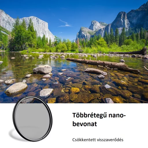 K&F Concept Classic Series CPL cirkuláris polár szűrő, 62 mm