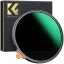 K&F Concept NANO-X Slim, HD, VARIO ND 2-400 változtatható szürkeszűrő, vízlepergető, karcálló, 77mm