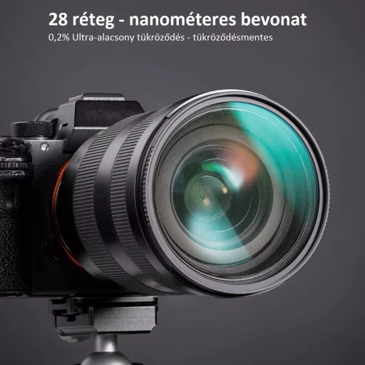 K&F Concept 52MM Nano-X Black Mist lágyító szűrő 1/2, Karcálló