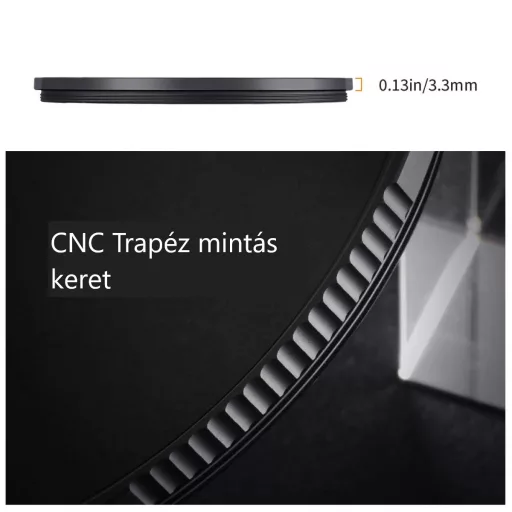 K&F Concept 62MM Nano-X Black Mist lágyító szűrő 1/2, Karcálló -