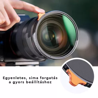   K&F Concept 62mm Multifunkcionális Black Mist lágyító 1/4, ND2-32 szűrő