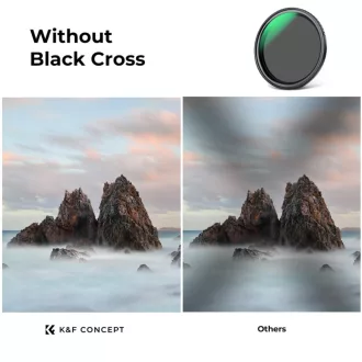   K&F Concept mágneses adapter + NANO-X vario ND2-32, lepergető, karcálló, + tok, 67mm