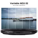 K&F Concept mágneses adapter + NANO-X vario ND2-32, lepergető, karcálló, + tok, 67mm