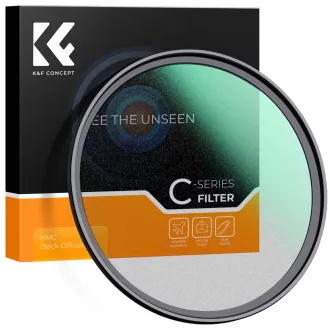   K&F Concept C Series Black Mist 1/4 lágyító szűrő, ultravékony többrétegű bevonat, 67mm
