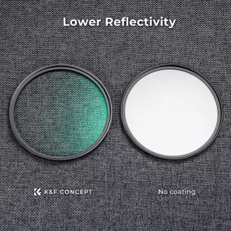   K&F Concept C Series Black Mist 1/8 lágyító szűrő, ultravékony többrétegű bevonat, 58mm