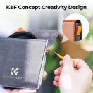K&F Concept NANO-X Slim, HD, VARIO ND 2-400 változtatható szürkeszűrő, vízlepergető, karcálló, 37mm