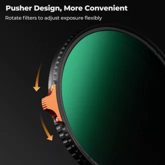 K&F Concept NANO-X Slim VARIO ND 2-400 valtoztathato szurkeszuro, 46mm