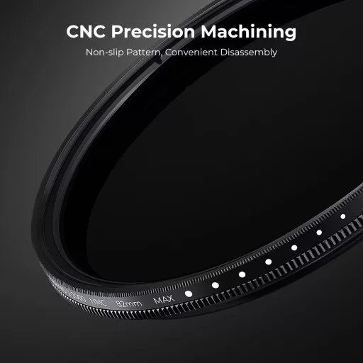 K&F Concept C Series Ultra-thin, VARIO ND 2-2000 változtatható szürkeszűrő, 62mm