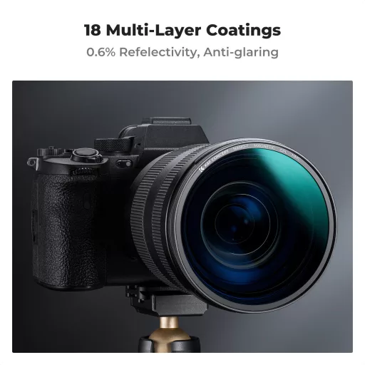 K&F Concept C Series CPL mágneses cirkuláris polár szűrő, mágneses adapterrel, 82 mm