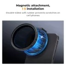 K&F Concept unverzális szűrőtartó mobiltelefonokhoz, mágneses szűrő csatlakozás, 67mm