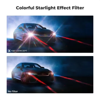   K&F Concept színes csillagszűrő, effekt szűrő, ultra vékony keret, 72mm, +3db törlőkendő