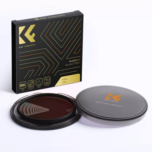 K&F Concept NANO-X series, B270, HD, CPL szűrő, vízlepergető, karcálló, 37mm
