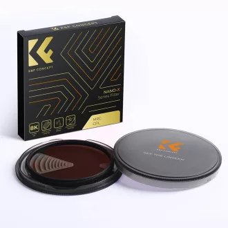   K&F Concept NANO-X series, B270, HD, CPL szűrő, vízlepergető, karcálló, 49mm