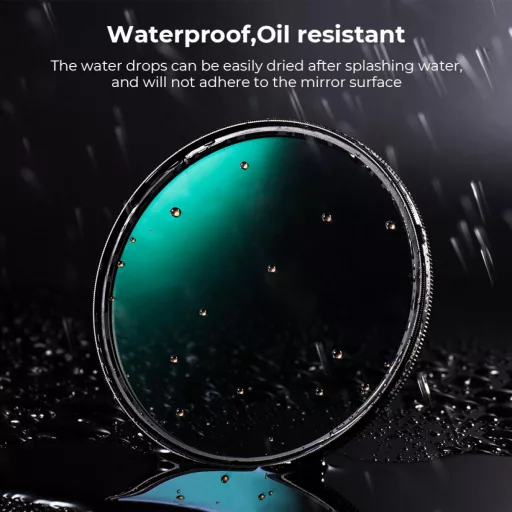 K&F Concept NANO-X series, XC15, B270, HD, CPL szűrő, vízlepergető, karcálló, zöld bevonat, 52mm