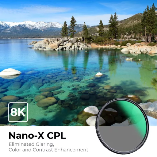 K&F Concept NANO-X series, B270, HD, CPL szűrő, vízlepergető, karcálló, 62mm