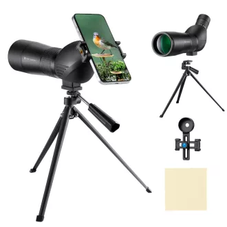   K&F Concept 20-60X60 BAK4 45 fokos spektív telefonadapterrel, állvánnyal és hordtáskával