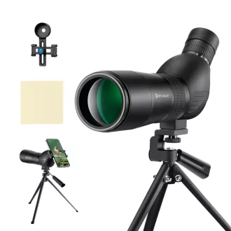   K&F Concept 20-60X60 BAK4 45 fokos spektív telefonadapterrel, állvánnyal és hordtáskával