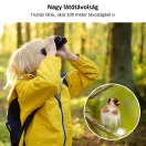 K&F Concept 8x21 HD távcső, BAK4, IP65 vízálló, fekete