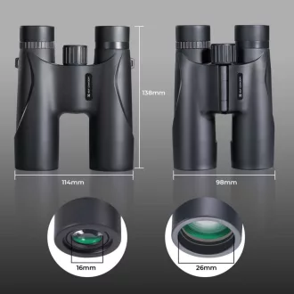 K&F Concept 12x32 HD távcső, BAK4, IP65 vízálló, fekete