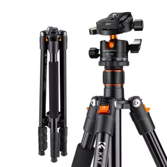   K&F Concept K234A1+BH-28L állvány, 156cm magasság, 10kg teherbírás