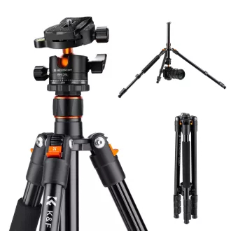  K&F Concept K234A1+BH-28L állvány, 156cm magasság, 10kg teherbírás