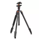 K&F Concept K234A1+BH-28L állvány, 156cm magasság, 10kg teherbírás