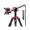K&F Concept T254A4+BH-28L állvány + monopod, elforgatható középoszloppal, fekete-narancssárga