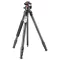 K&F Concept A254C4+BH-35L karbon állvány + monopod, fekete-narancs