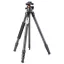 K&F Concept A254C4+BH-35L karbon állvány + monopod, fekete-narancs