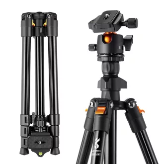   K&F Concept K224A1+BH-28L állvány, fekete-narancssárga, telefontartóval