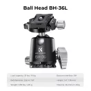 K&F Concept X284C4+BH-36 karbon állvány + monopod, 172cm magasság, 16kg teherbírás
