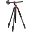 K&F Concept T254A7+BH-28L állvány + monopod, elforgatható középoszloppal, fekete-narancs