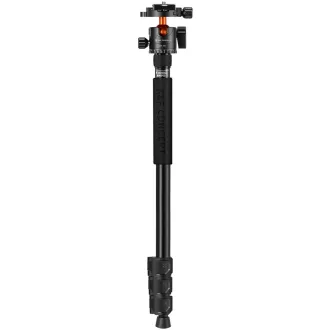   K&F Concept T254A7+BH-28L állvány + monopod, elforgatható középoszloppal, fekete-narancs