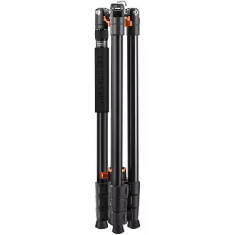   K&F Concept T254A7+BH-28L állvány + monopod, elforgatható középoszloppal, fekete-narancs