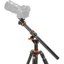 K&F Concept T254A7+BH-28L állvány + monopod, elforgatható középoszloppal, fekete-narancs