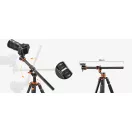 K&F Concept T254A7+BH-28L állvány + monopod, elforgatható középoszloppal, fekete-narancs