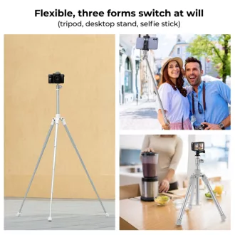   K&F Concept E224A3+BH-18 állvány, selfie bot, GoPro adapter, telefon adapter, bluetooth kioldó