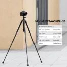 K&F Concept E224A3+BH-18 állvány, 170cm magasság, 4kg teherbírás, selfie bot, bluetooth kioldó