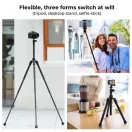 K&F Concept E224A3+BH-18 állvány, 170cm magasság, 4kg teherbírás, selfie bot, bluetooth kioldó