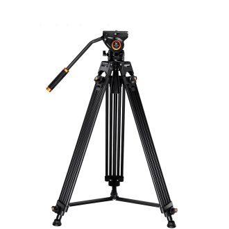   K&F Concept VA18 videó állvány, VH081 fluid video fej, 183cm magasság, 8kg teherbírás
