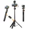 K&F Concept MS-08 állvány, selfie bot, gömbfejjel, GoPro adapter, telefon adapter, bluetooth kioldó